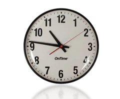 Horloge analogique NTP PoE vue de face